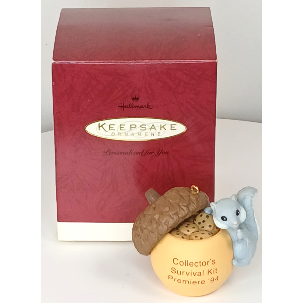 Vintage 1994 Hallmark Keepsake Ornament Collectors Survival Kit Premiere 94
